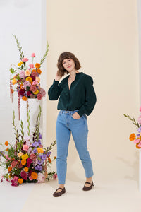 Lennox petite slim, straight leg jeans in blue