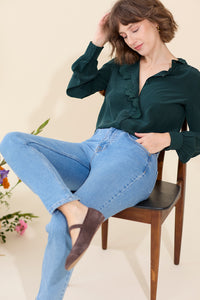 Lennox petite slim, straight leg jeans in blue