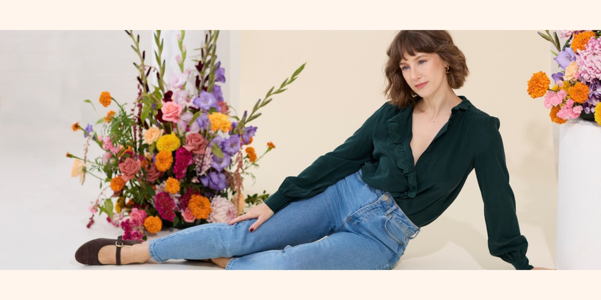 Lennox petite slim, straight leg jeans in blue